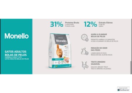 Monello Cat Dry Food -Special Premium Cat Hairball Dry Food Chicken And Fish