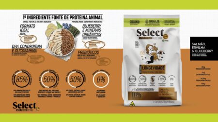 Monello Dog Dry Food -Select By Monello for small/medium dogs (salmon, peas, blueberry)