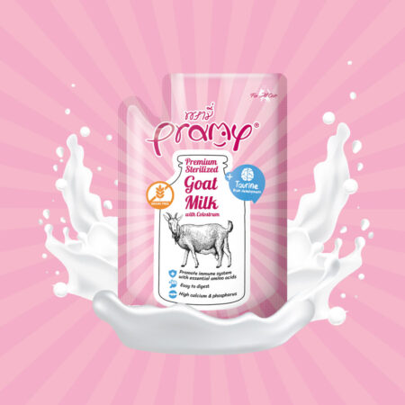 Pramy Cat Wet Food -Sterilized Goat Milk with Colostrum + Taurine