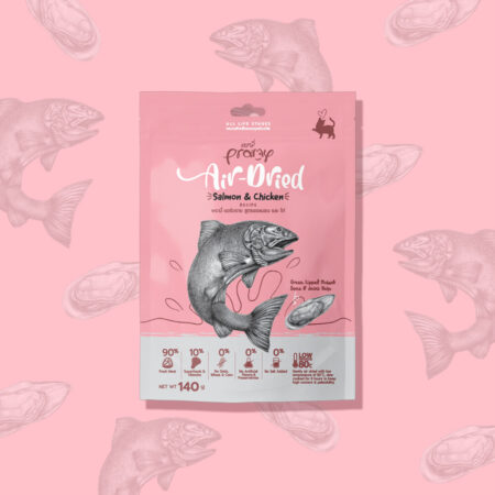 Pramy Cat Dry Food -Salmon & Chicken Air Dried Recipe