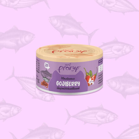 Pramy Cat Wet Food -MAINTENANCE TUNA TOPPING GOJI BERRY RECIPE IN CAN