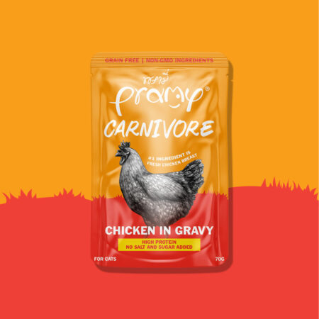 Pramy Cat Wet Food -Carnivore | Chicken in Gravy