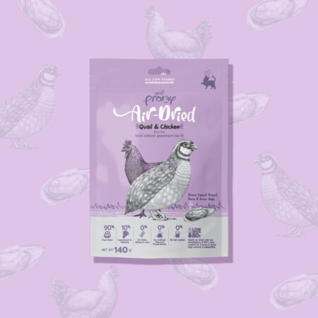 Pramy Cat Dry Food -Quail & Chicken Air Dried Recipe