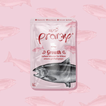 Pramy Cat Wet Food -Growth Salmon Mousse for Kitten