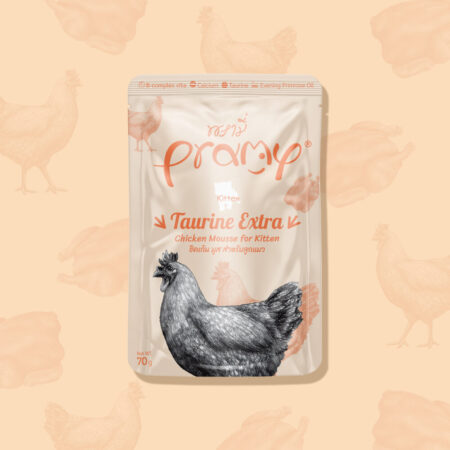 Pramy Cat Wet Food -Extra Taurine Chicken Mousse for Kitten
