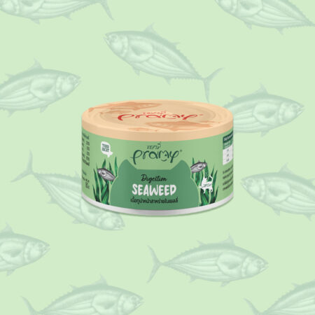 Pramy Cat Wet Food -DIGESTION TUNA TOPPING SEAWEED RECIPE IN CAN