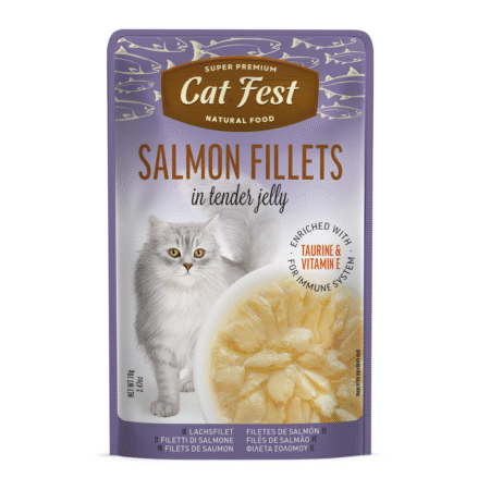 Cat Fest Cat Wet Food -Salmon Fillets In Tender Jelly 70g