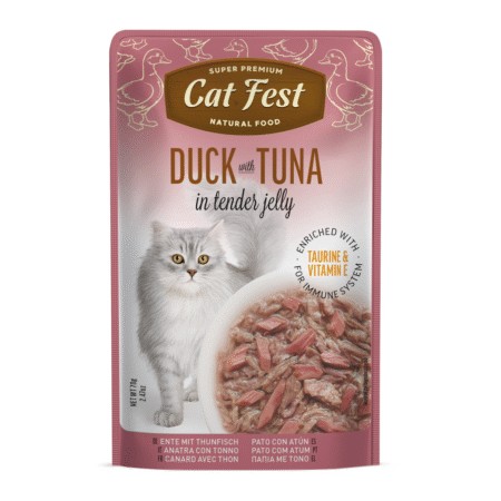Cat Fest Cat Wet Food -Duck With Tuna In Tender Jelly 70g
