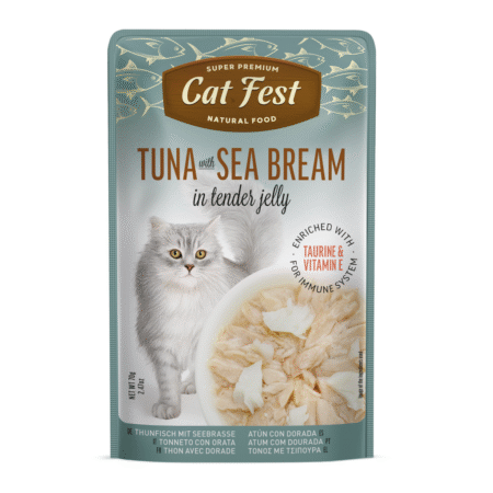 Cat Fest Cat Wet Food -Tuna With Sea Bream In Tender Jelly 70g