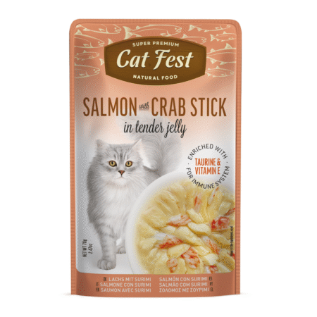 Cat Fest Cat Wet Food -Salmon With Crab Stick In Tender Jelly 70g