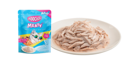 Moochie Cat Wet Food -MEATY Tuna & Chicken Breast Recipe in Jelly