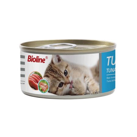 Bioline Cat Wet Food -Canned Tuna & Shrimp 80g