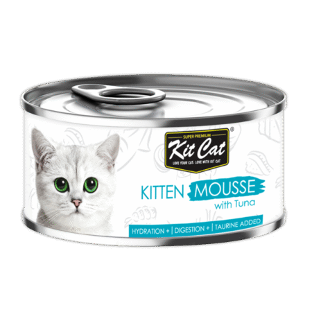Kit Cat, Cat Wet Food -Tuna Mousse Wet Kitten Food