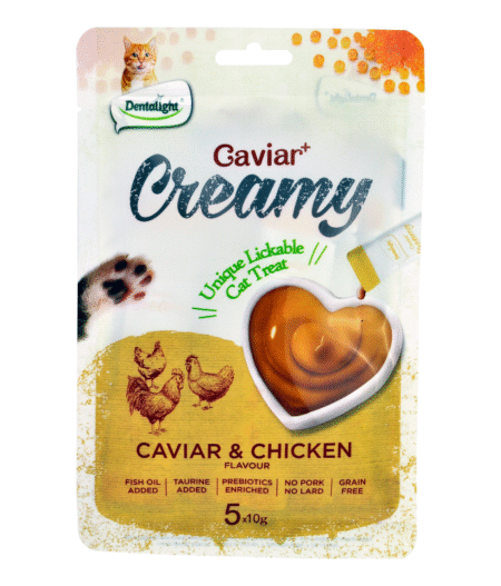 Dentalight Cat Treats -Caviar & Chicken Flavour Creamy Lickable Cat Treat