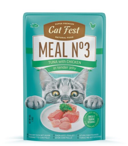 Cat Fest Cat Wet Food -Tuna with Chicken in Tender Jelly 50g