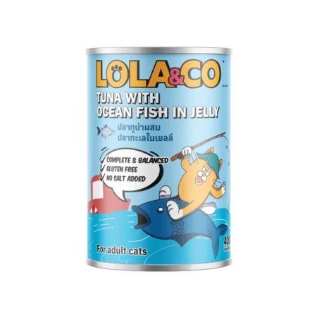 Lola & Co Cat Wet Food -Tuna with Ocean Fish in Jelly for Adult Cats