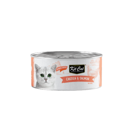 Kit Cat, Cat Wet Food -Deboned Chicken & Salmon Toppers