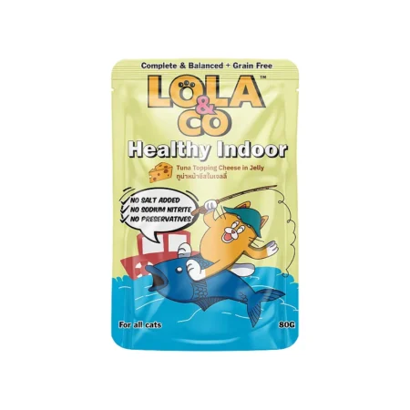 Lola & Co Cat Wet Food -Tuna Topping Cheese in Jelly 80g