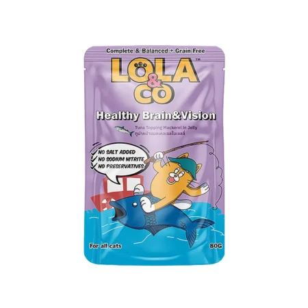 Lola & Co Cat Wet Food -Tuna Topping Mackerel in Jelly 80g