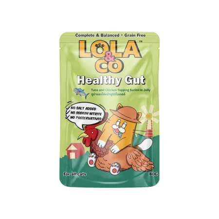 Lola & Co Cat Wet Food -Tuna and Chicken Topping Surimi in Jelly 80g