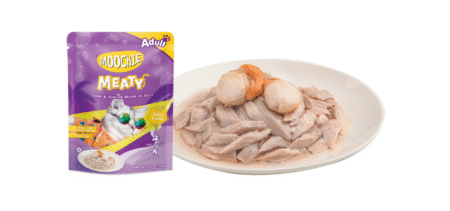 Moochie Cat Wet Food -MEATY Tuna & Scallop Recipe in Jelly