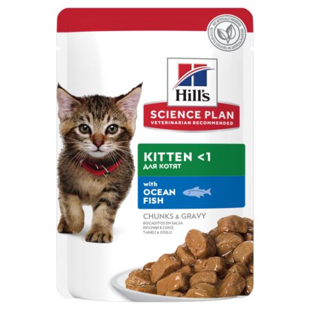 Hill's Science Plan Cat Wet Food - Wet Kitten Food with Ocean Fish 85g