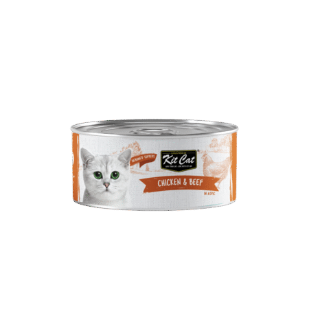 Kit Cat, Cat Wet Food -Deboned Chicken & Beef Aspic