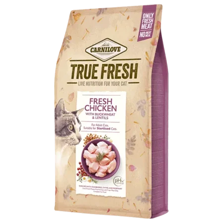 Carnilove Cat Dry Food -True Fresh Chicken Adult Cat Food (Suitable for Sterilised Cats)2kg