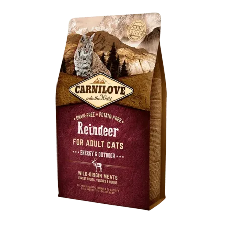 Carnilove Cat Dry Food -Reindeer Adult Cat Food 2kg