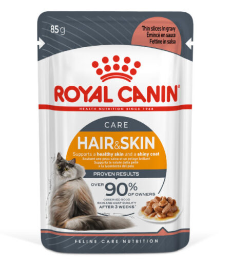 Royal Canin Cat Wet food -Hair & Skin Care Thin Slices in Gravy 85g