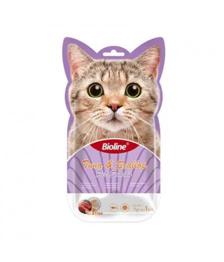 Bioline Cat Treats -Tuna and Scallop 15g