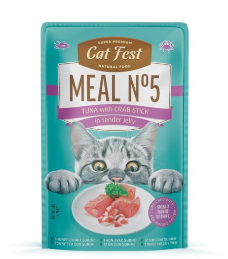 Cat Fest Cat Wet Food -Tuna with Crab Stick in Tender Jelly 50g