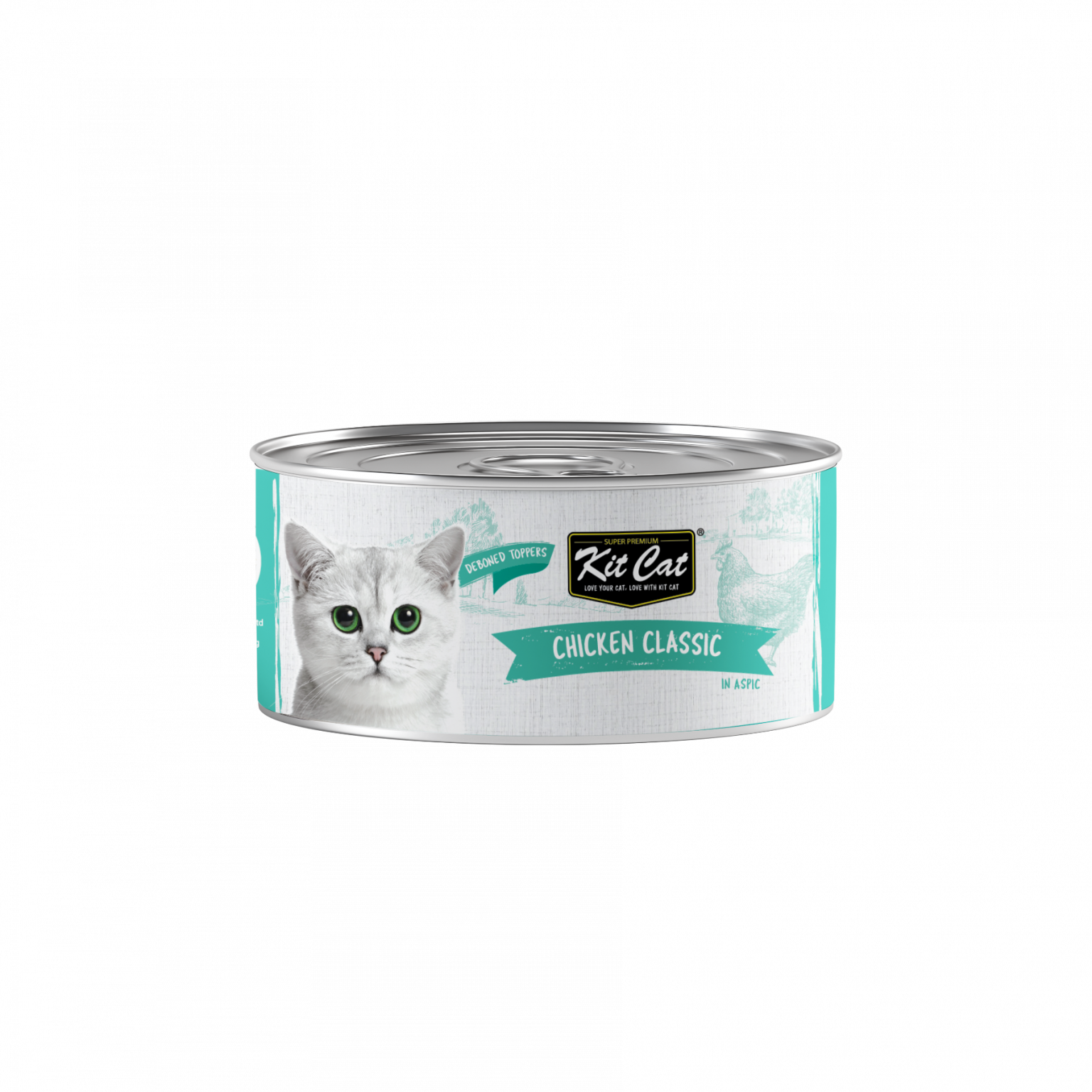 Kit Cat, Cat Wet Food -Deboned Chicken Classic Aspic