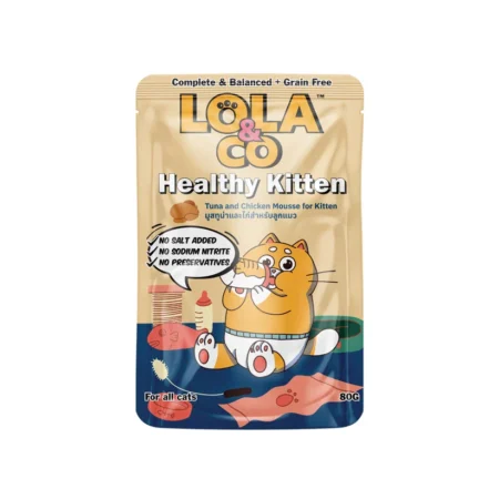 Lola & Co Cat Wet Food -Tuna and Chicken Mousse for Kitten 80g
