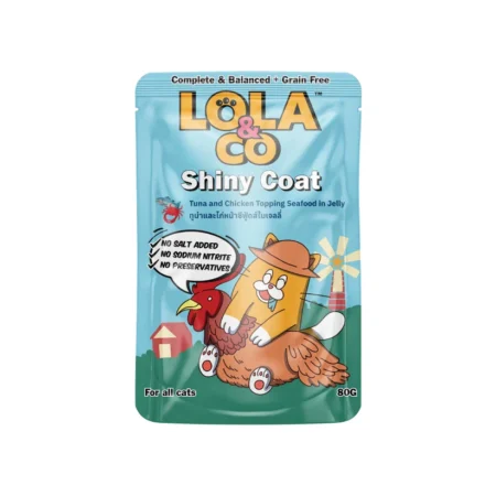 Lola & Co Cat Wet Food -Tuna and Chicken Topping Seafood in Jelly 80g