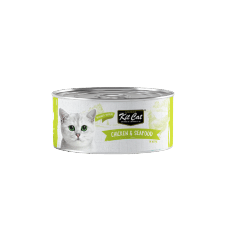 Kit Cat, Cat Wet Food -Deboned Chicken & Seafood Toppers