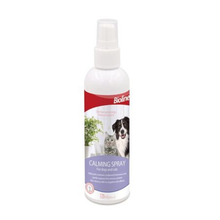 Bioline Pet Cleaning Supplies -Calming Spray for Dogs & Cats 120ml