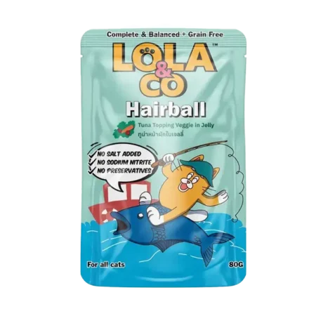 Lola & Co Cat Wet Food -Tuna Topping Veggie in Jelly 80g