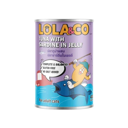 Lola & Co Cat Wet Food -Tuna with Sardines in Jelly for Adult Cats