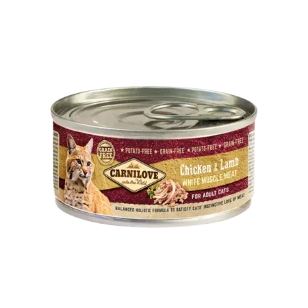 Carnilove Cat Wet Food -Chicken & Lamb Wet Adult Cat Food 100g