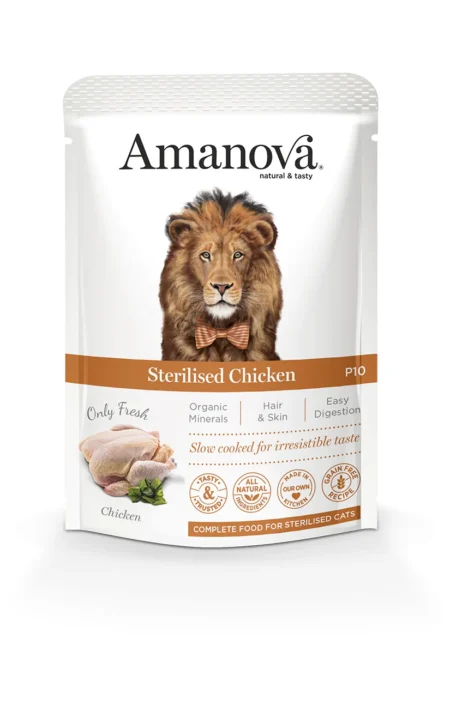 Amanova Cat Wet Food -Sterilised Cat Lamb & Sardines 85g (Copy)