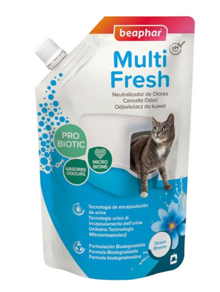 Beaphar Multi Fresh Cat Litter Deodoriser Ocean Breeze 400g