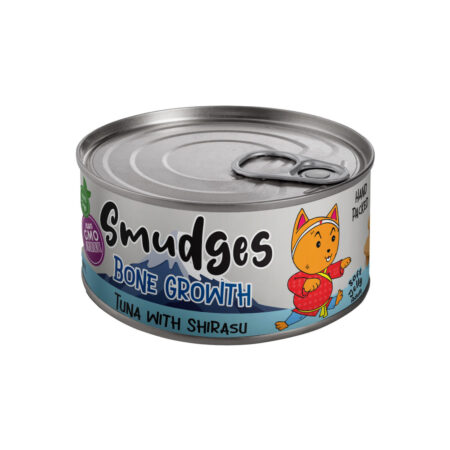 Smudges Cat Wet Food -Adult Cat Tuna Flakes With Shirasu in Soft Jelly 80g