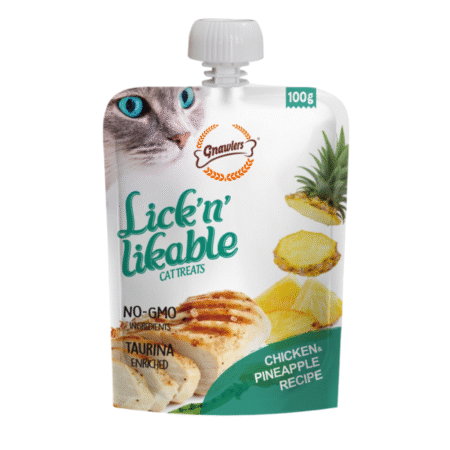 Gnawlers Cat Treats -Lickable Cat Treat Chicken & Pineapple 100g