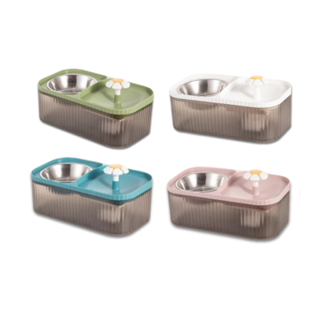 Cat Bowls With Water Fountain Feeder 3L
