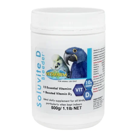 Vetafarm- Soluvite D BREEDER Vitamin Supplement for Birds 500g